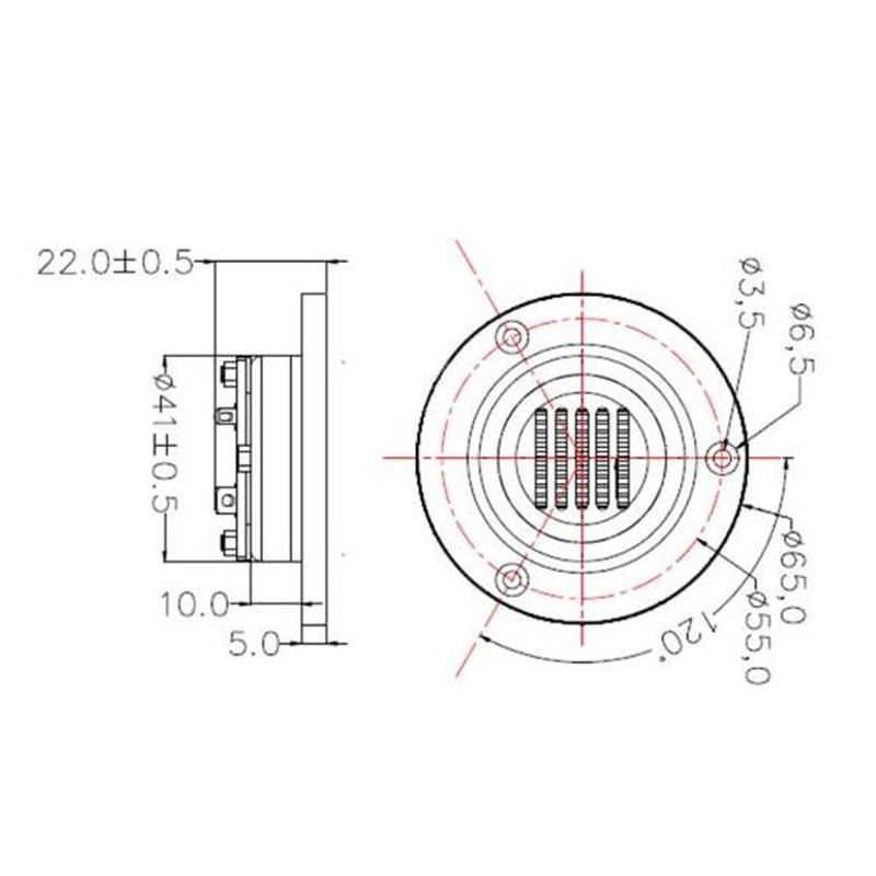 AMT ribbon tweeter raw speaker driver Air Motion Transformer tweeter speakers 2/pcs