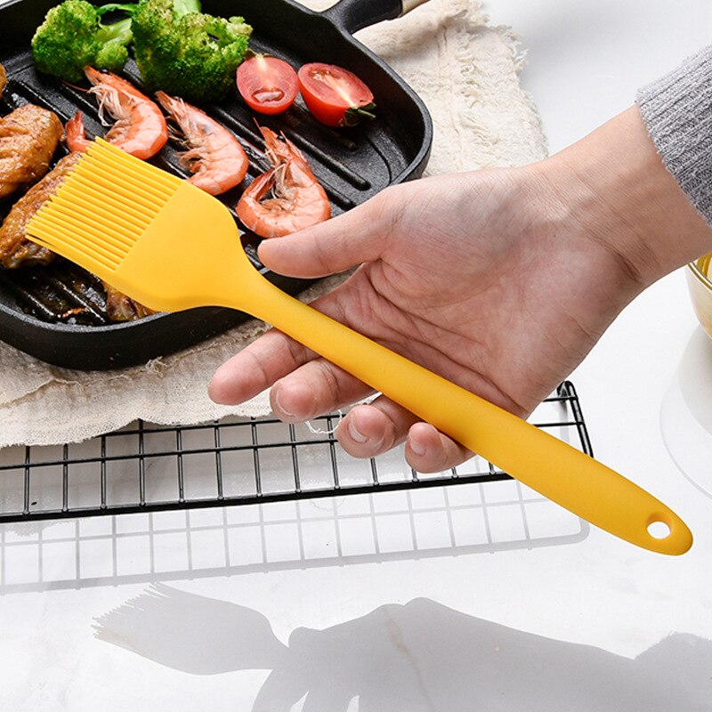 Herramientas de cocina de silicona resistentes al calor, espátula antiadherente, tenacillas giratorias, cuchara para sopa, pala, cepillo de aceite, caja de almacenamiento de utensilios de cocina