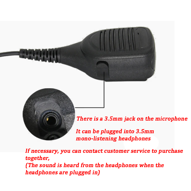 300-00389 Speaker Microphone with 3.5mm Audio Jack for Sepura STP8000 STP9000 SC20 STP9100 STP9200 STP8035 STP9035 Tetra radios