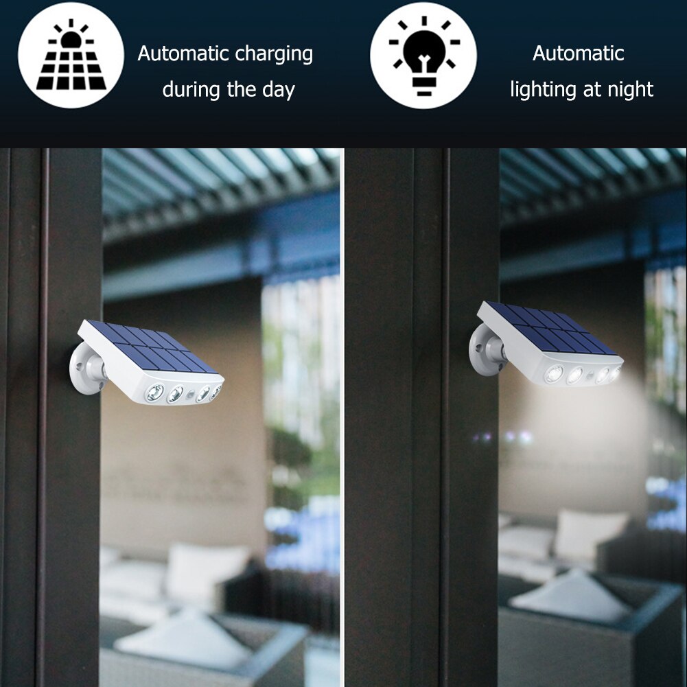 LED Solor Light Outdoor Wall Light Motion Sensor Patio Yard Garden Solar Lights IP65 Waterproof Street Lights Angle Adjustable