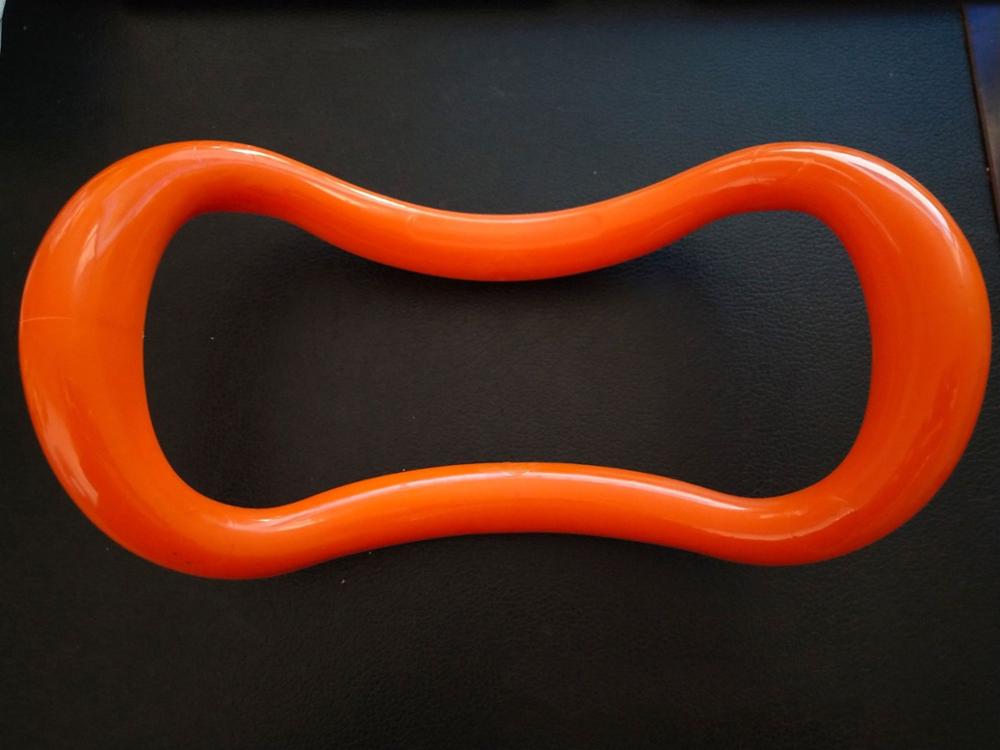 ¡Producto en oferta! Circulo de yoga, Pilates, Círculo de estiramiento, Hogar para mujer, estiramiento de espalda, columna cervical, Circulo de yoga, masaje, piernas, ejercicio a: Orange