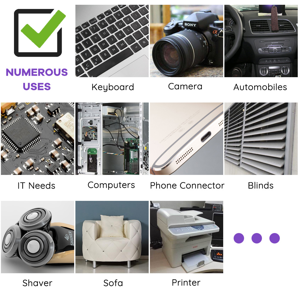 Cordless Air Duster for Computer Cleaning Rechargeable Electric Compressed Air Blower Keyboard Cleaning Duster Cleaner