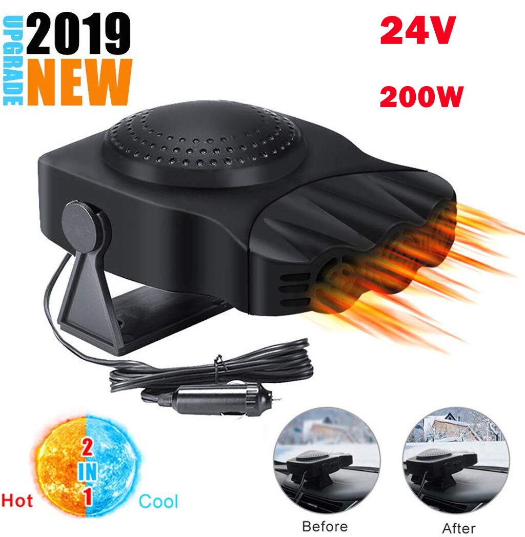 auto hearter 2 in 1 24V 200W auto macchina Stufa Portatile Ventola di Riscaldamento con oscillazione-fuori Maniglia GL macchina interno riscaldatore elettrico defro # g3