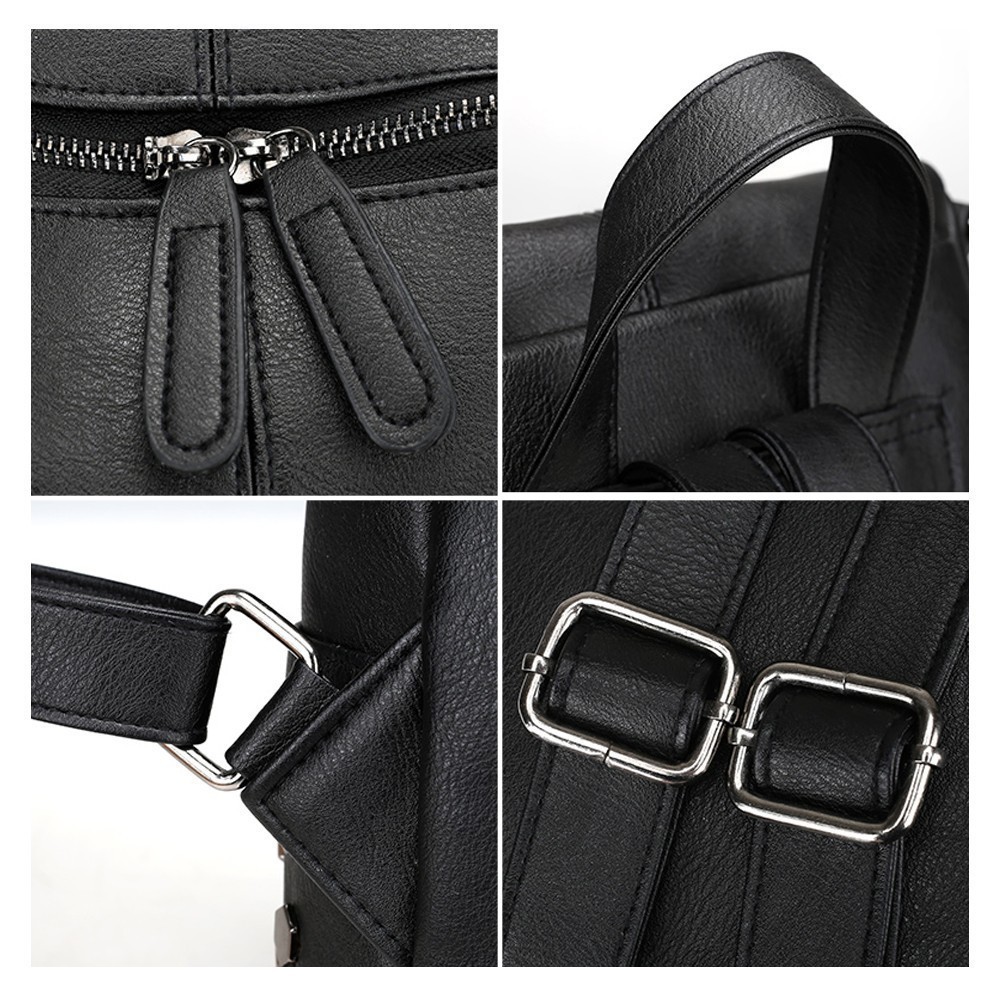 TTOU femmes sac à dos en cuir sacs d'école pour adolescent filles grand sac à dos scolaire Vintage solide sacs à bandoulière