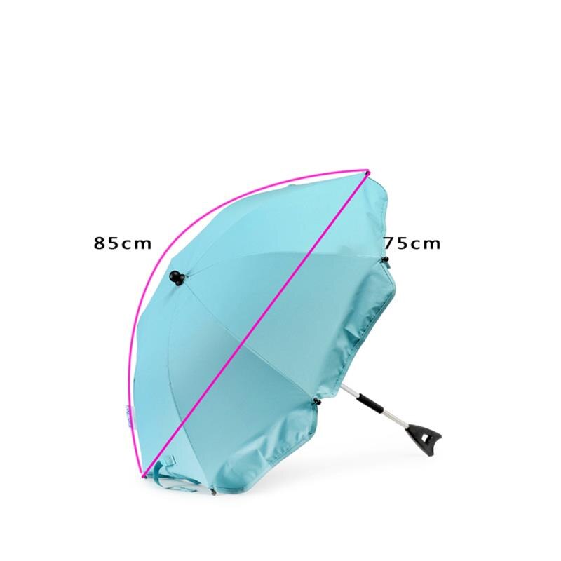Seguro de manos libres ajustable desmontar parasol para cochecito protector solar, anti-UV de paraguas Clip cochecito de bebé de los niños al aire libre