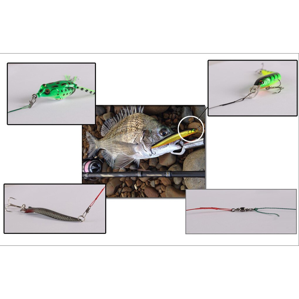 10pcs Fishing Wire Leaders Stainless Steel Braided Trace Spinning Leader Rigs Steel Wire Fishing Line