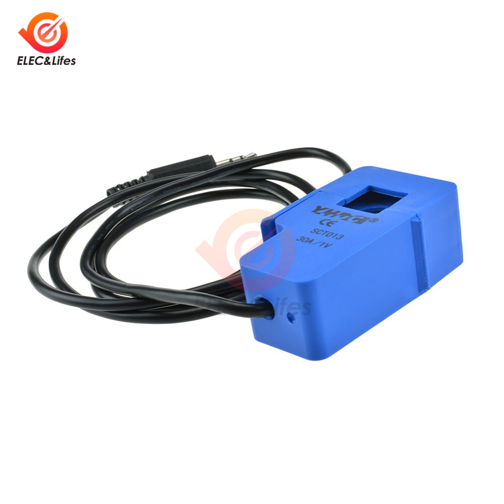 15A 20A 30A 50A 100A SCT-013 0-100A Open-Close Current Transformer Non-invasive AC Current Sensor Split Core Current Transformer