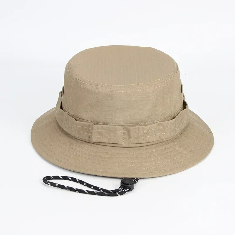 Große Größe, winddichter Sonnenhut für Herren, Damen-Eimerhüte, Buni-Hütte, faltbar, UV-beständig, Strand, Angeln, Sommer, großer Kopf, Fischermütze: S / Weiß