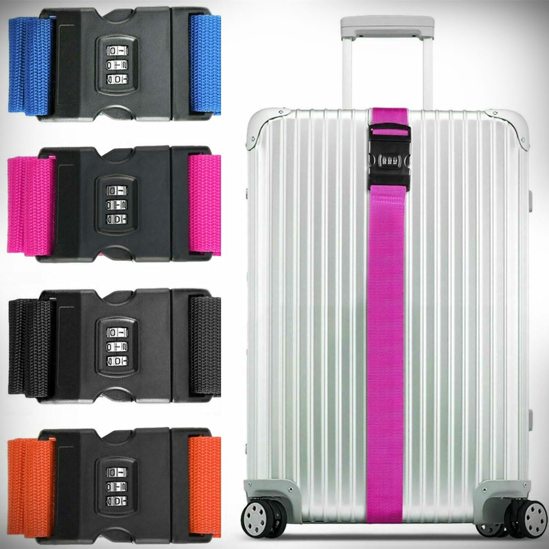 2/1PC Luggage Buckle Strap Anti-theft Password Lock Packing Belt Luggage Strap Bundling Belt Packing Belt Strap Suitcase Belts