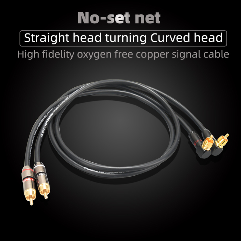 DIYLIVE 1 para kabel audio RCA 2 RCA do 2 RCA Interconnect kable radio HIFI 6N OFC z męskiego na męskie dla wzmacniacza DAC TV samochodowy sprzęt audio