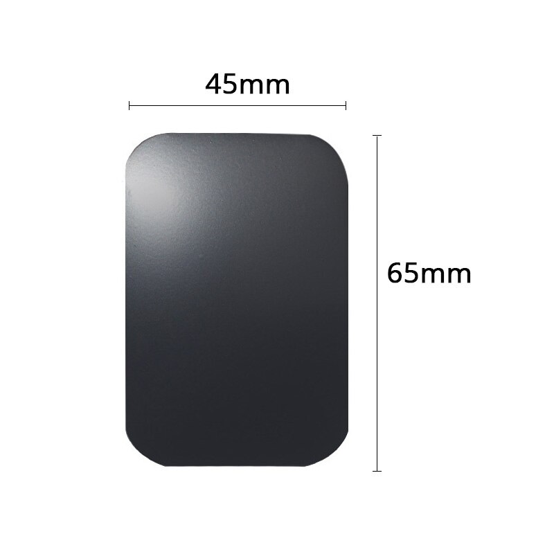 Metal Plate Disk iron Sheet For Xiaomi Magnet Mobile Cell Phone Holder For Magnetic Car Air Vent Mount Phone Stand Mount Support: 65x45mm black