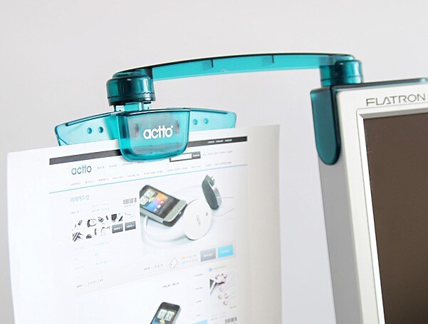 LCD SUPER CLip Computer Monitor Foldout Folder Folder File Holder Portfolio File Folder: green