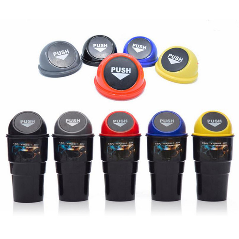 Poubelle de rangement pour voiture | Support de Gargage, accessoires universels de seau de stockage pour Automobile poubelle de voiture, boîte de rangement automatique