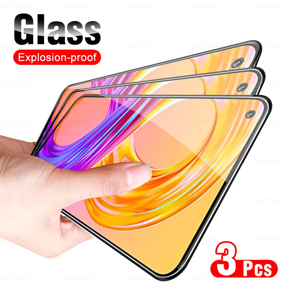 Protector de pantalla de vidrio templado para móvil, película de cobertura completa para Oppo Realme 8 Pro 8i, Realmi 8i 8pro Realmy8 i 8 Pro, 3 piezas