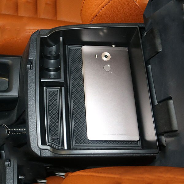 For Toyota Hilux AN120 AN130 - Armrest Storage Box Center Console Container Bin Tray Holder Case Car Organizer