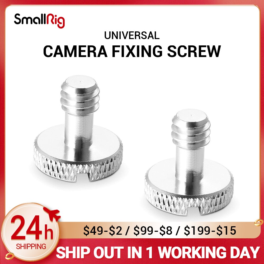 Smallrig 1/4-20 Schroefdraad Statief/Monopod/Quick Release (Qr) plaat/Camera Schroeven (2 Pack)-973