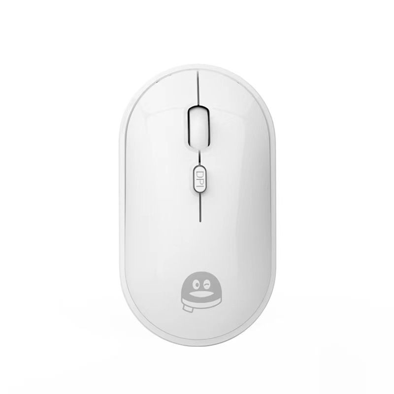 QQ Family Wireless Charging Mouse Home Office Business Mouse Convenient Mouse Notebook Desktop Computer: white
