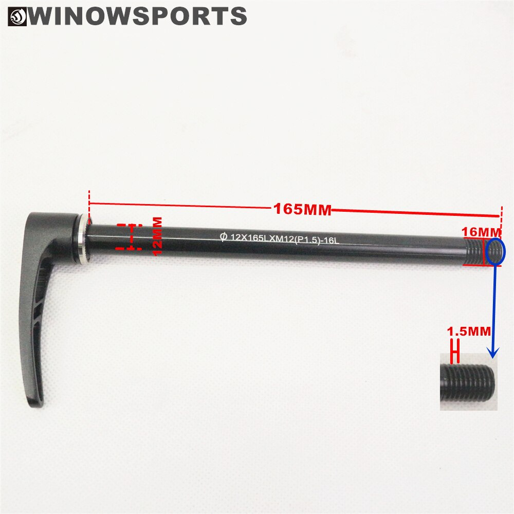 Winowsports Straße Rabatt Rahmen Steckachse 100*12mm gabel und rahmen 142*12mm schnell Freisetzung Spieß m12 Gewinde 1,5 MM Kies rahmen spieß