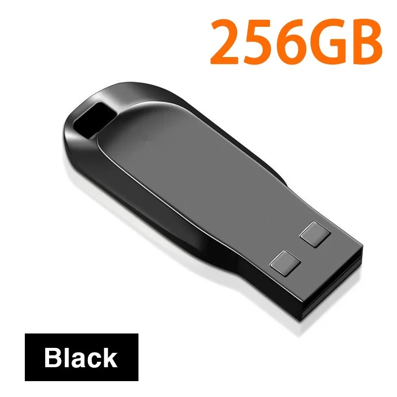 2tb usb-minnen usb 3.0 mini usb-minnen med hög hastighet i metall bärbar enhet vattentät minneskort förvaring u-disk 1tb 512gb stick: Mörkgrå