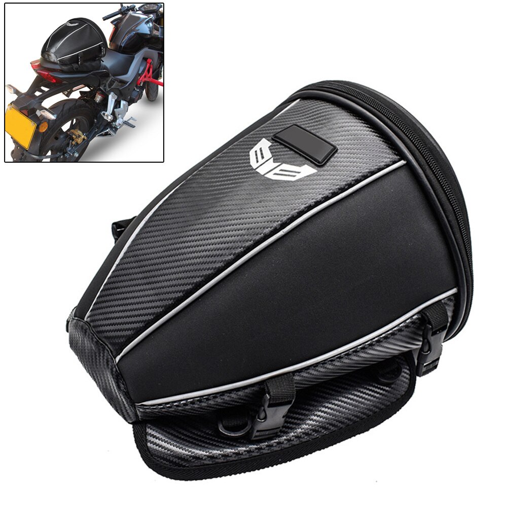 Waterproof Motorcycle Tail Bag Multi-Functional Durable Rear Motorcycle Seat Bag High Capacity Motorcycle Rider Backpack