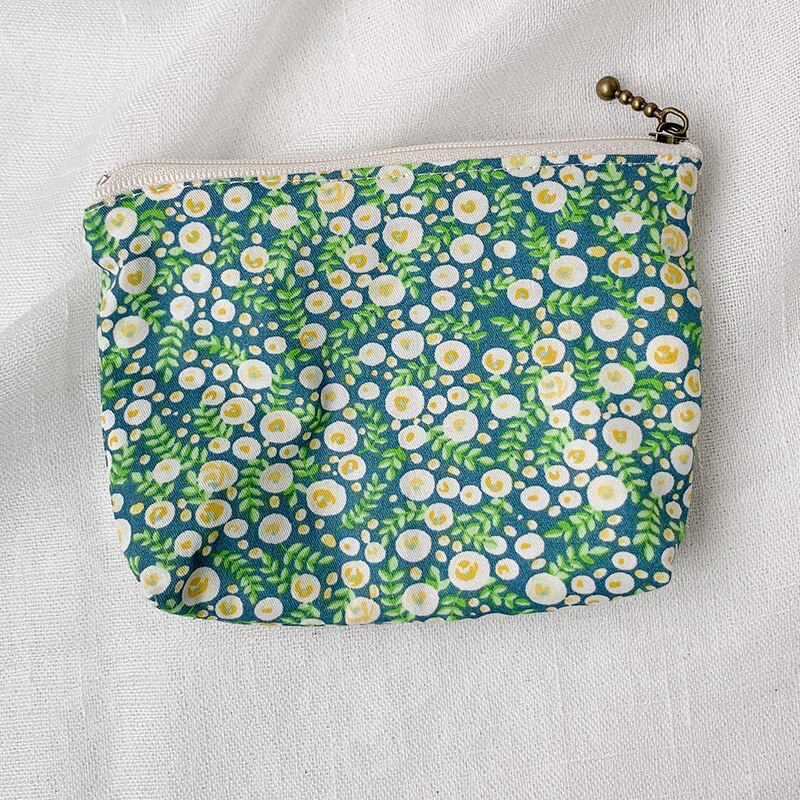 Women Canvas Cosmetic Bag Makeup Case Korean Make Up Pouch Necesserie Travel Organizer Bag Ladies Beauty Lipstick Coin Purse Bag: 9