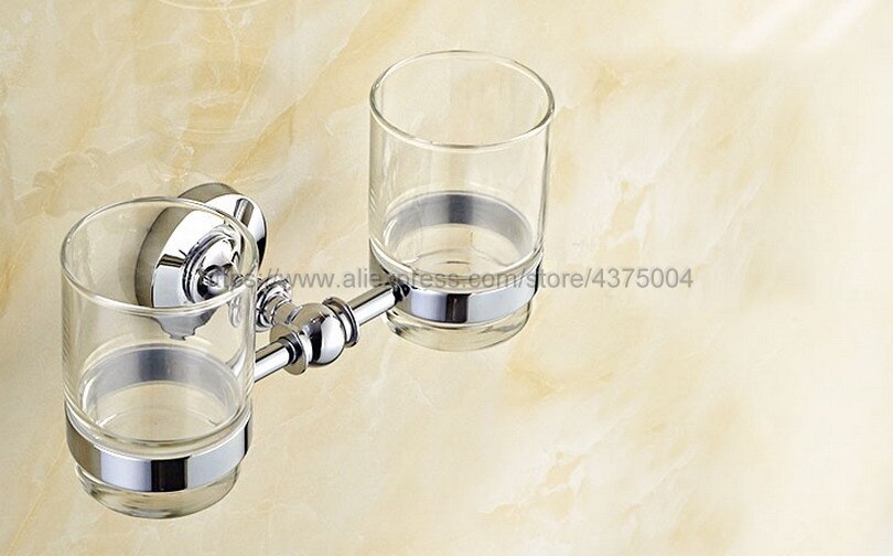 Luxury Bathroom Polished Chrome Toothbrush Holder Grandado