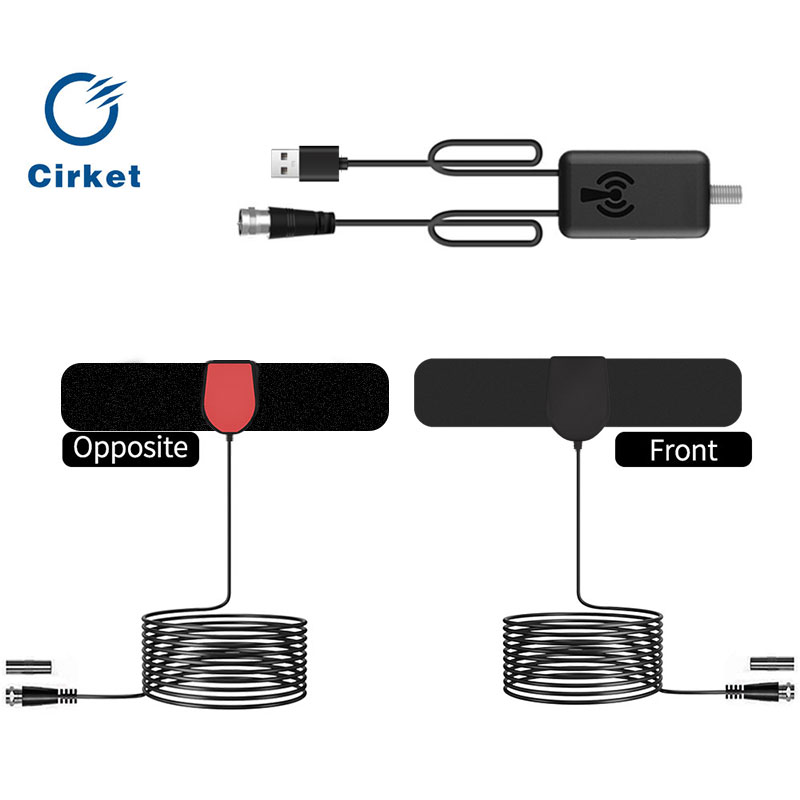 Cirket HD digital TV Antenna Amplifier 25dBi Indoor and outdoor home TV antennas 75 Ohm Free-to-Air Television Reception
