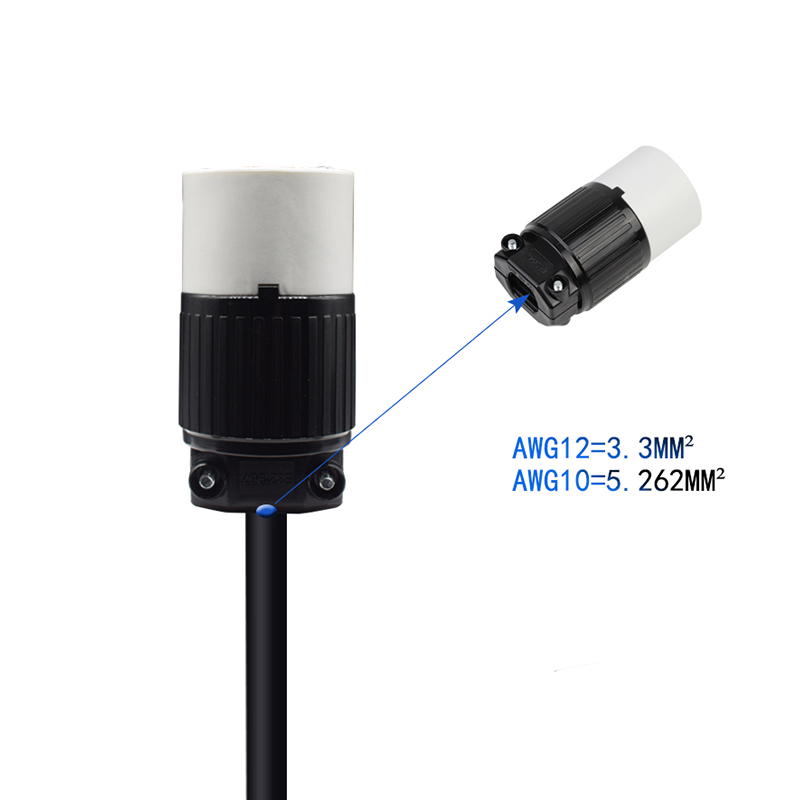 Nema L6-30R UL 30 Amp 250 Volt Female Twist Lock 3 Wire Power Cord Plug DIY Homebrew Electric Brewery