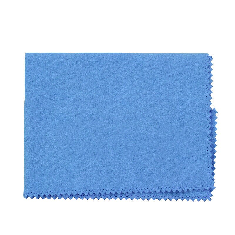 Paño de limpieza para instrumentos musicales, toalla de limpieza para guitarra, bajo y Piano, paño de algodón suave para el cuidado de los instrumentos musicales: Blue / 15x18cm