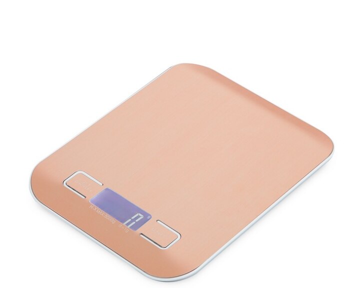 5/10kg household kitchen scale Electronic Digital USB diet measuring tool kitchen baking accessories food scales grams: Rose Gold USB / 5Kg