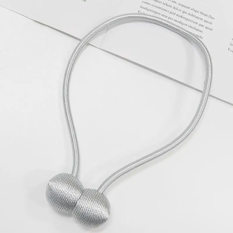 Magnetiska gardinfästen, gardinfästen för hörlurar, gardindekorationer för hem och utomhusbruk, sovrum och kontor: Vinröd