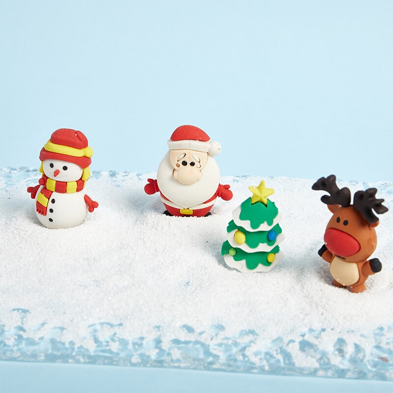 Christmas children's Santa Claus shape eraser cartoon shape eraser student stationery prizes office supplies