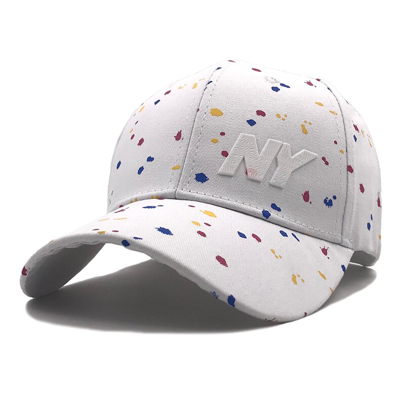 Baseballkappe mit frühlingsmotiv, Graffiti-farbflecken, damen-snapback- #39 , Trend-herren-draussen-visierkappe, Hüfte-hüpfen-kappe