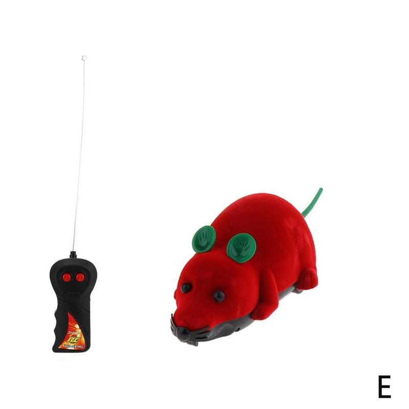 5 Colors Cat Toys Remote Control Wireless RC Electronic Cat For Kitten Toy Simulation Rat Mice Toy Toy Novelty Mous F8J8: E