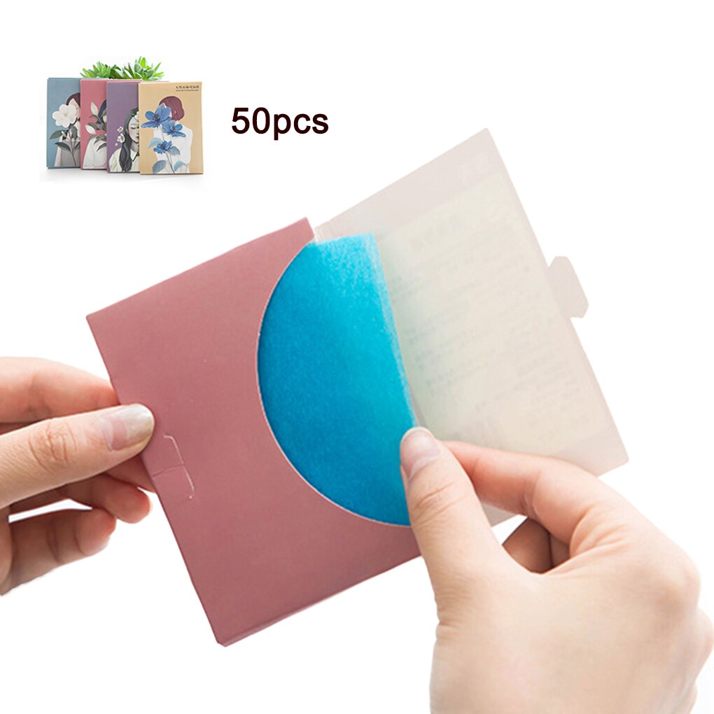 50 Stks/set Draagbare Facial Absorberend Papier Olie Controle Doekjes Absorberende Vel Vette Gezicht Reinigen Matten Tissue: 03