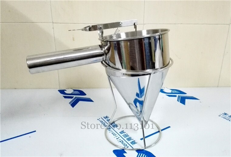 Stainless Steel Batter Dispenser with Holder Kitchenware Food Tool Mix