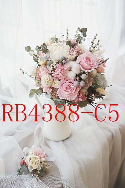 Bruiloften En Belangrijke Gelegenheden/Bruiloft Accessoires/Bruidsboeketten RB4388: RB4388C5