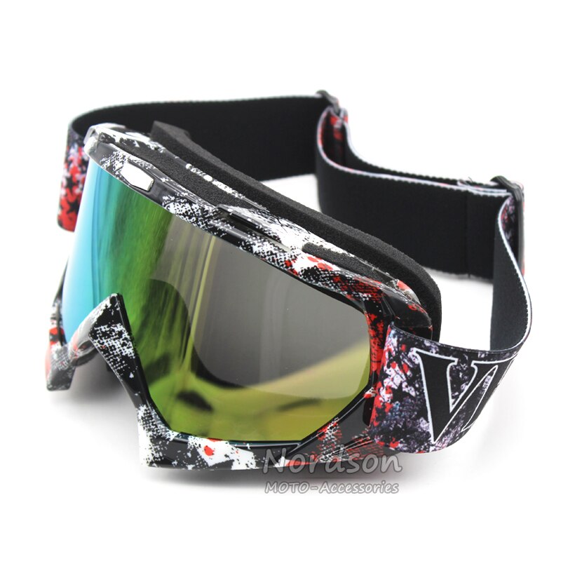 Goggle UV Bescherming Streep Gafas Moto Motorfiets Bril Moto Goggles Ski Cross Country Flexibele Crossmotor Bril