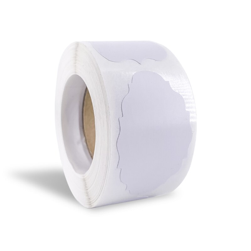 300pcs White Stickers to write with a pen Waterproof Reusable Blank Sticker DIY hand made Jars kitchen Sticker