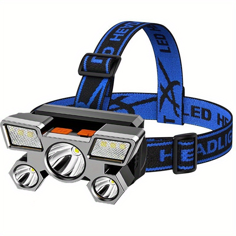 1pc,  led-lys, usb-opladning, pandelampe, udendørs camping- og fiskepandelampe, indbygget genopladeligt batteri, bærbar lampe