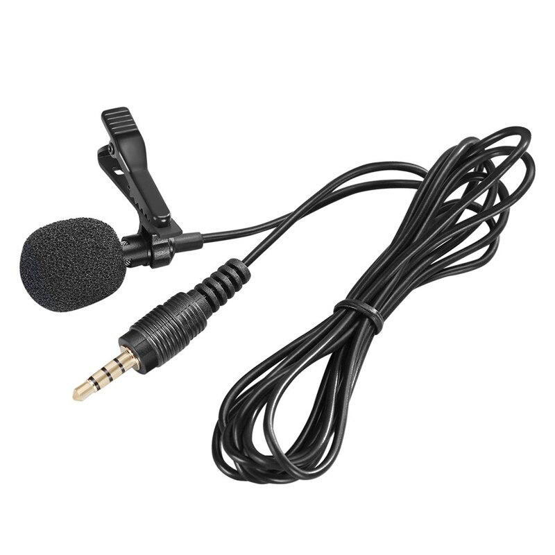 ONLENY 3,5mm Mikrofon Clip Krawatte Kragen für praktisch Sprechen in Vortrag 1,5 m Halterung Clip Vokal Audio- Revers mikrofone