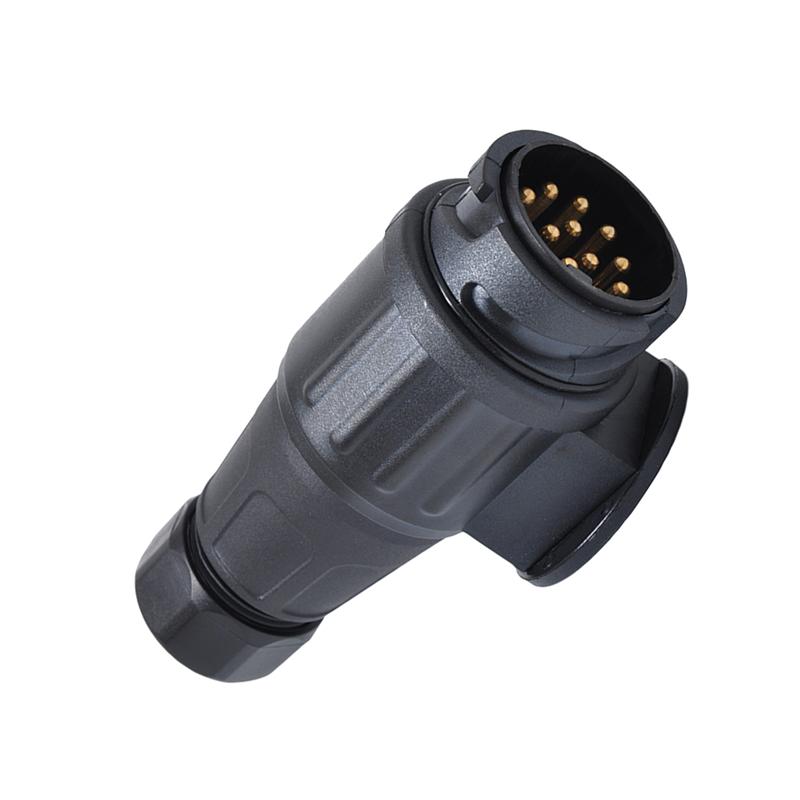 1pc 12v 13- polet trailerstik vandtæt trailer 13 polet plastik elektrisk stik ledningsstik adapter trailerværktøj