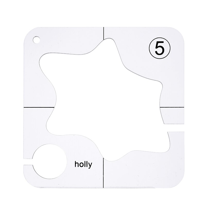 LMDZ 12 Kinds of Sewing Templates Patchwork Rulers Sewing Machine Quilter's Ruler Sewing Stencil Tool Sewing Accessories: type 2