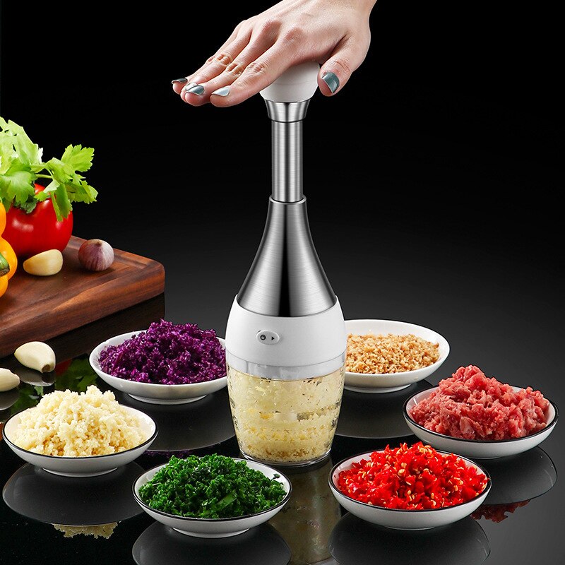 304 stainless steel press mincer home multi-purpose vegetable cutter masher children's food supplement meat grinder
