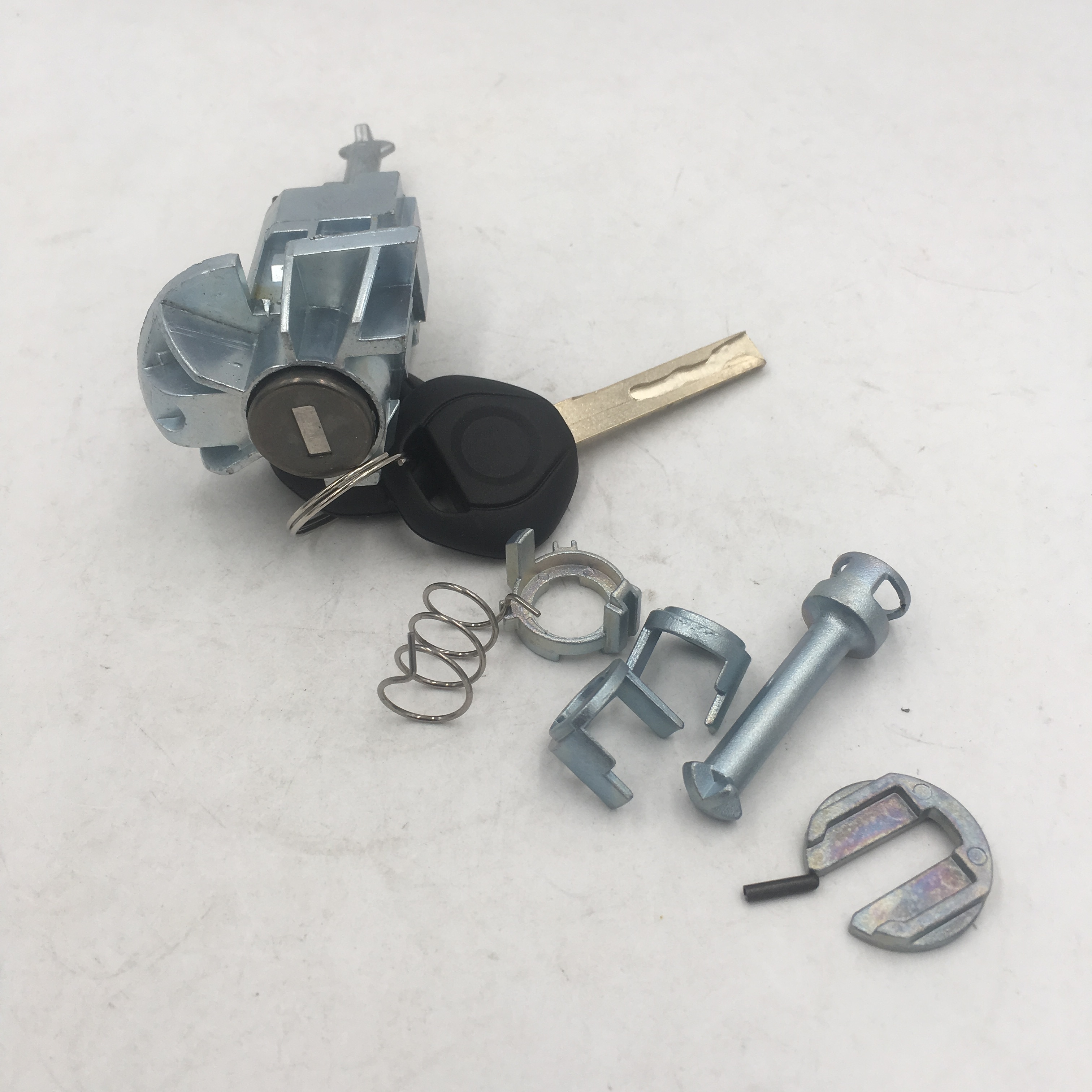 Til bmw / e46 3- serie forreste venstre førerdørlås cylinder cylinder samling nøgle + reparationssæt