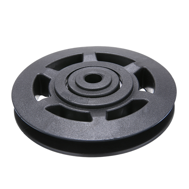 Universal 95mm Black Wearproof Bearing ABS Material Pulley Wheel Cable Gym Sport Equipments Part