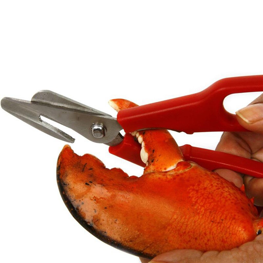 1PC acier inoxydable fruits de mer ciseaux homard poisson crevette crabe fruits de mer ciseaux cisailles cisaille coquilles cuisine outil # T2