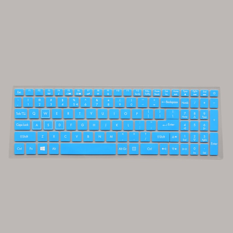Protection de la peau de clavier pour ordinateur portable, 15.6 pouces, pour Acer Predator Helios série 300 G3-573, Triton 700, Nitro 5, PH317, VX5, VX15: blue