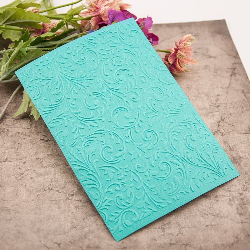 12.8x17.6cm Leaves Texture Embossing folders Plastic Embossing Folder For Scrapbooking DIY Photo Album Card