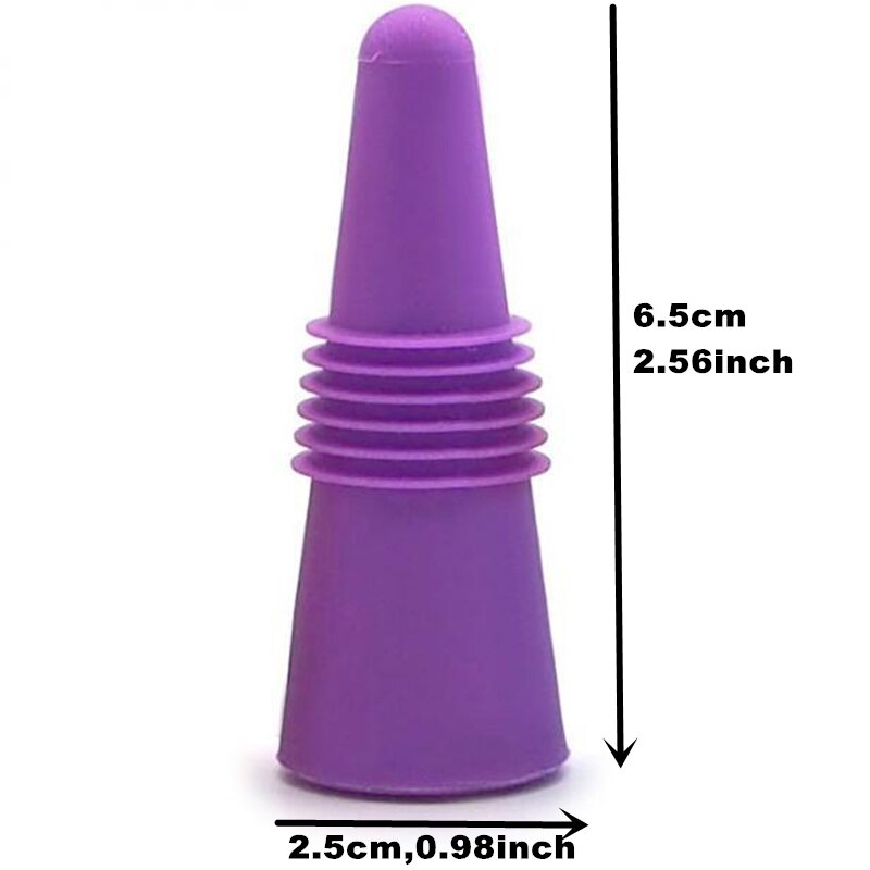 Goldbaking wijnstoppers siliconen drankflesstoppers met griptop 4 stuks